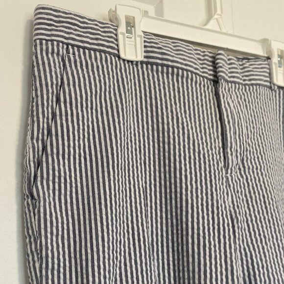 Banana Republic Hampton Grey White Pinstripe Dress Pants‎ Work Office Job Size 8 - Picture 2 of 6